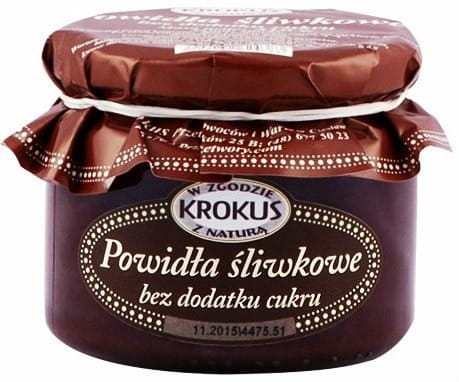 Confiture de prunes sans sucre 310g KROKUS