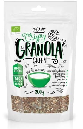 Granola "vert" sans sucre 200g ECO DIET - FOOD