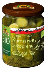 Concombres marinés sans gluten à l'aneth BIO 480 g (220 g) - KOWALEWSKI