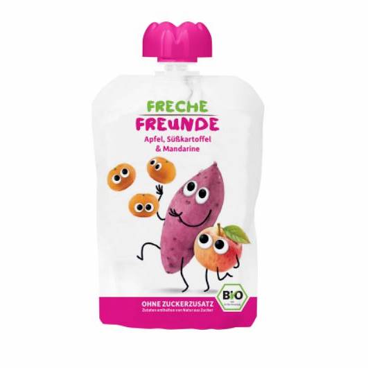 Mousse à presser pour enfant patate douce mandarine 100g EKO ERDBAR