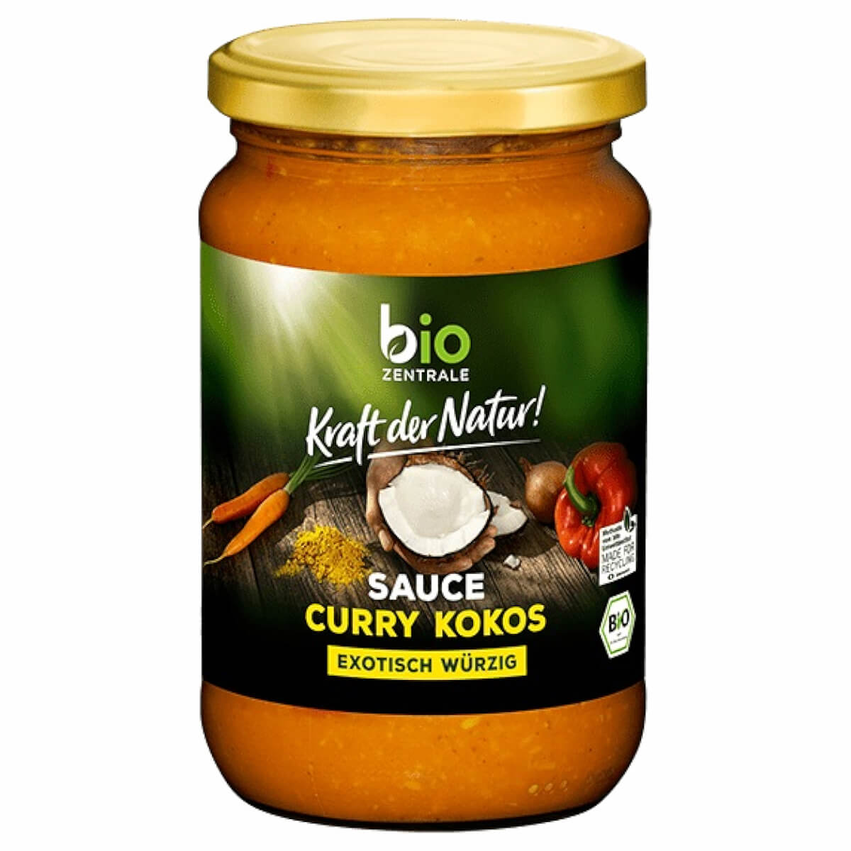 Sauce curry - noix de coco 340ml ECO BIO - ZENTRALE