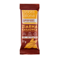 Barre aux fruits de fèves de cacao sans sucre 35g GOOD KALORIA