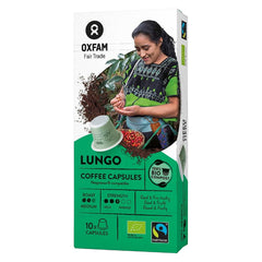 Café arabica lungo commerce équitable BIO 10 capsules nespresso - OXFAM