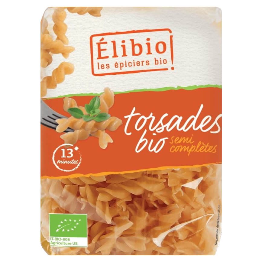 Pâtes spirales à la semoule 500g EKO ELIbio