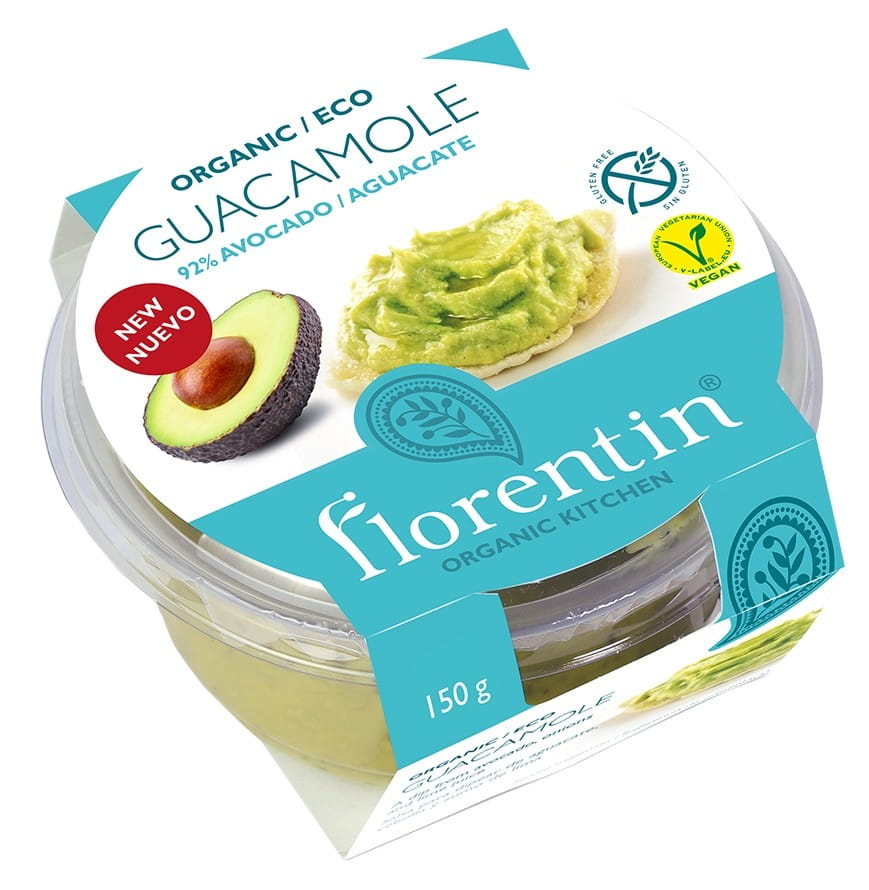 Dip guacamole à l'avocat sans gluten BIO 150 g - FLORENTIN