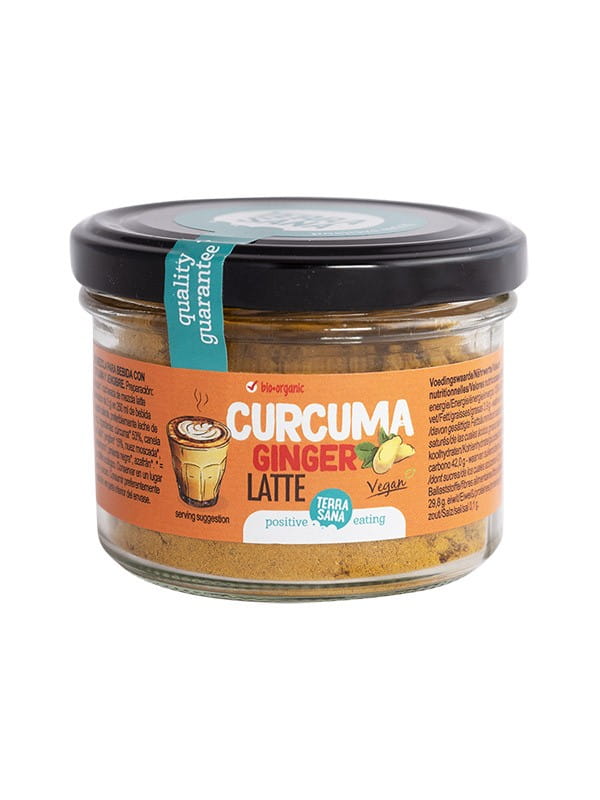 Boisson en poudre au curcuma et gingembre latte BIO 70 g - TERRASANA