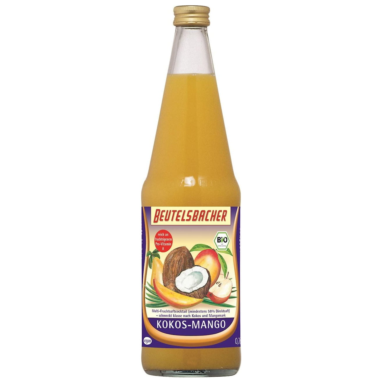 Cocktail de fruits coco - mangue BIO 700 ml - BEUTELSBACHER