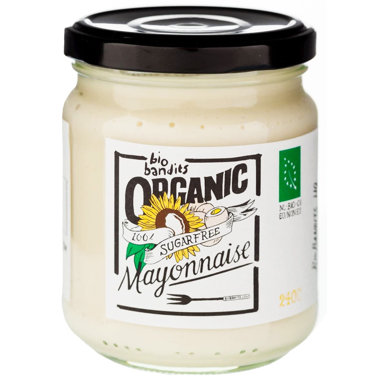 Mayonnaise aux œufs sans sucre ajouté BIO 240 ml - BIO BANDITS