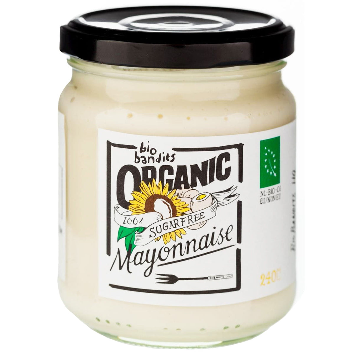Mayonnaise aux œufs sans sucre ajouté BIO 240 ml - BIO BANDITS