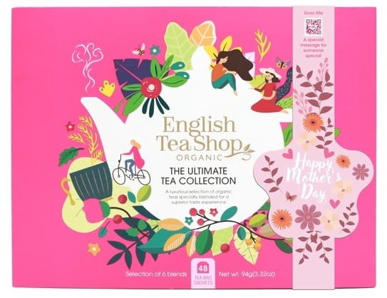 Un coffret de thés rose coffret (48x2) BIO 94 g ENGLISH TEA SHOP BIO