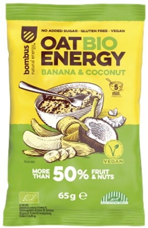 Bouillie de banane - noix de coco sans gluten BIO 65 g BOMBUS