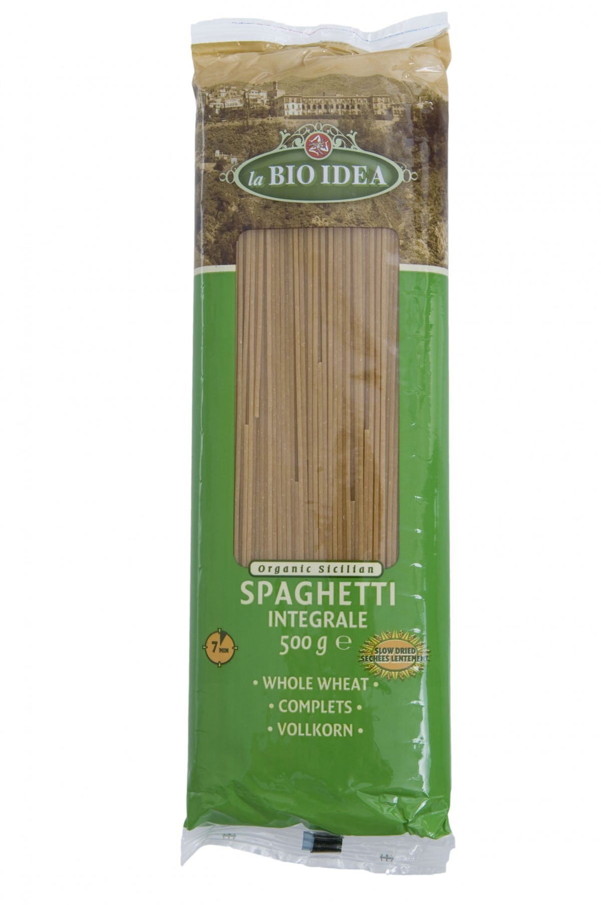 Pâtes de semoule complète, spaghetti BIO 500 g - LA BIO IDEA