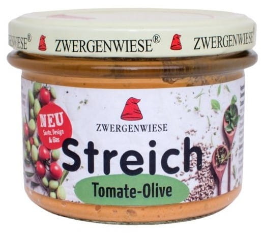 Pâte de tournesol aux tomates et olives sans gluten BIO 180 g - ZWERGENWIESE