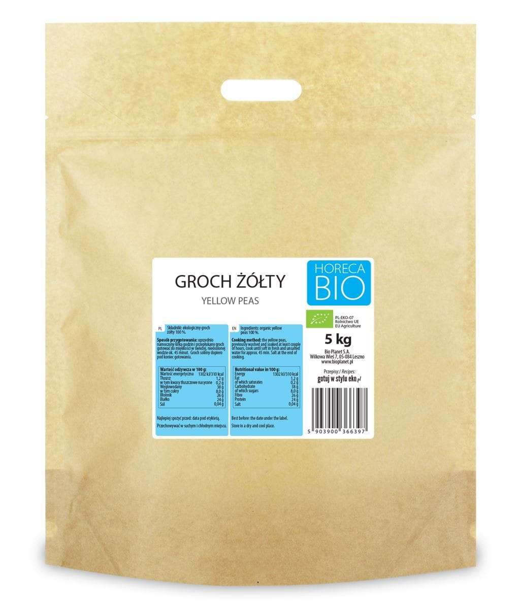 Pois jaunes BIO 5 kg - HORECA