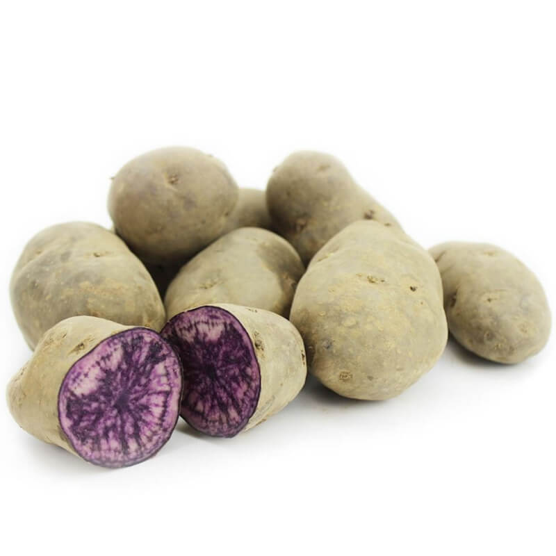 Emballage vrac (kg) - Pommes de terre violettes fraîches BIO (Polonais) (environ 5 kg)