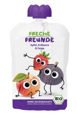 Mousse de jus pour enfants pomme fraise figue 100g ECO ERDBAR