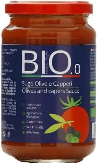 Sauce tomate aux olives et câpres sans gluten 340g EKO GESTAL