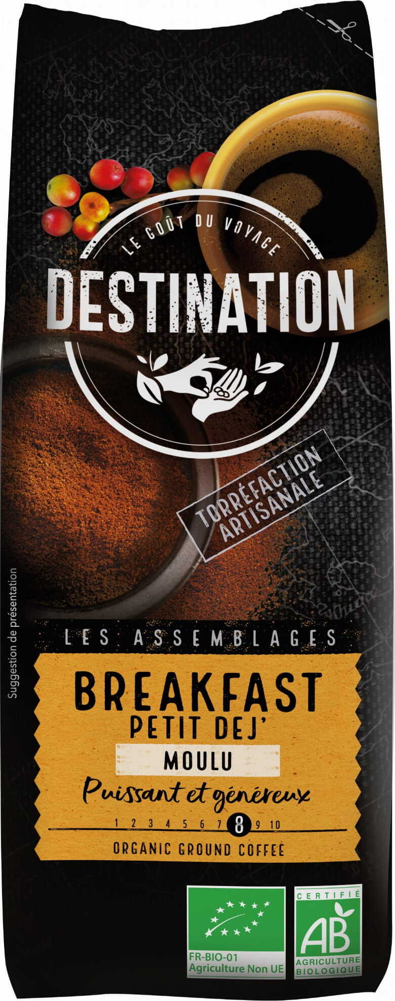 Café moulu p'tit dej 250g EKO DESTINATION