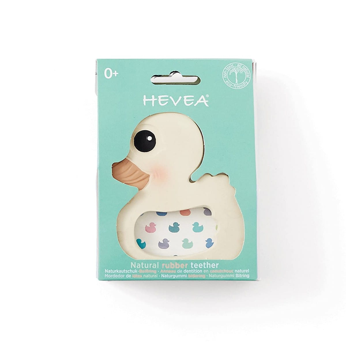 Anneau de dentition caoutchouc canard 0 + mc - HEVEA