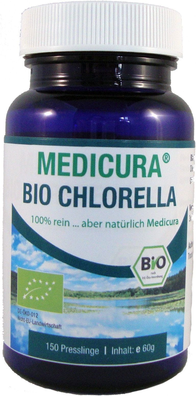 Chlorelle en pastilles BIO 60 g (150 pièces) MEDICURA