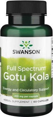Gotu kola cola 435 mg 60 gélules de SWANSON