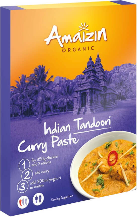 Pâte de curry indien tandoori BIO 80 g - AMAIZIN
