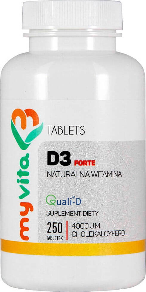 Vitamine D3 FORTE D - 3 4000iu 250 comprimés MYVITA