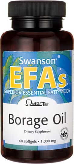 Huile de Bourrache 1000mg 60 gélules de SWANSON