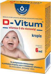 D - vitum vitamine D pour bébés gouttes D3 400 UI 6ml OLEOFARM