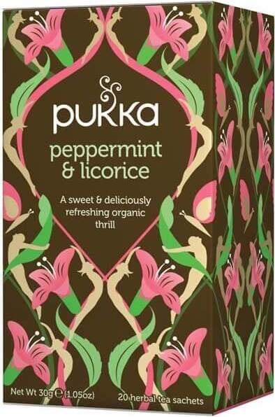 Infusion menthe poivrée & réglisse BIO 20 sachets PUKKA