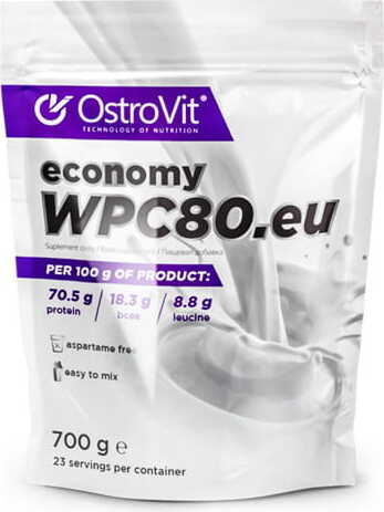 Poudre de protéine de lactosérum standard wpc80.eu 700g vanille OSTROVIT