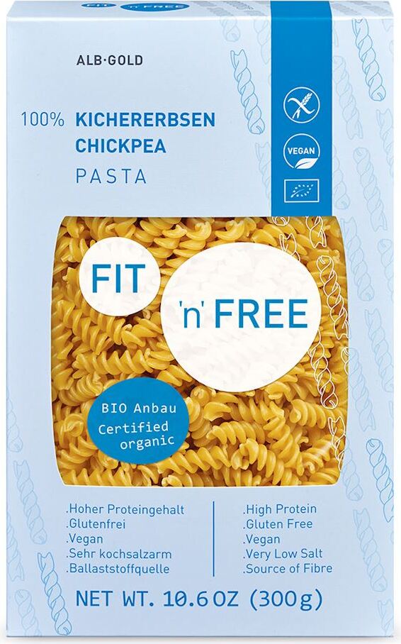 Pâtes (pois chiches) sans gluten BIO 300 g - ALB GOLD