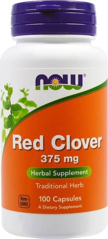 Fleurs de trèfle rouge trèfle rouge 375mg 100 gélules NOW FOODS