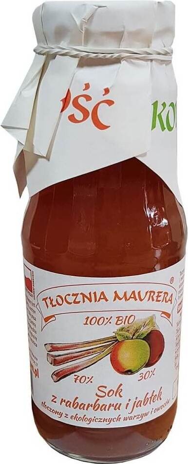Jus de rhubarbe à la pomme BIO 300 ml - MAURER PRESS