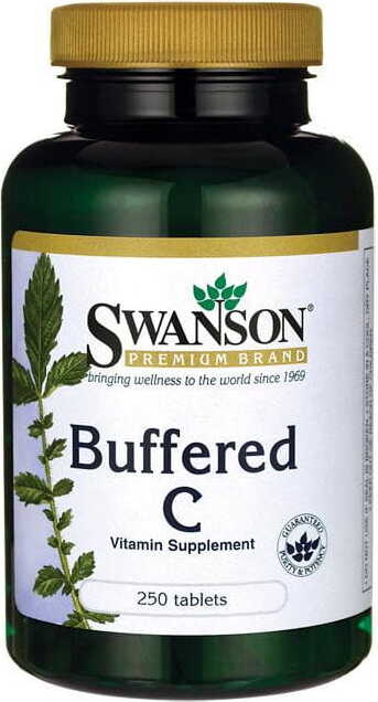 Vitamine C tamponnée L - Ascorbate de calcium tamponné C 500 mg 250 comprimés par SWANSON