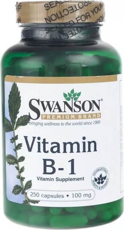 Vitamine b - 1 thiamine, vitamine b - 1 100mg 250 gélules de SWANSON