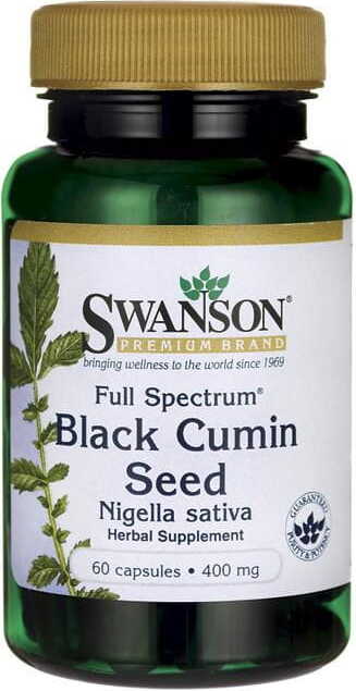 Graines de cumin noir fs graine de cumin noir 400mg 60 gélules de SWANSON