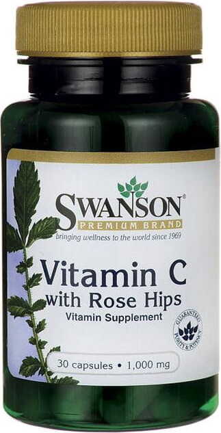 Vitamine C aux cynorrhodons 1000mg Vitamine C aux cynorrhodons 30 gélules de SWANSON