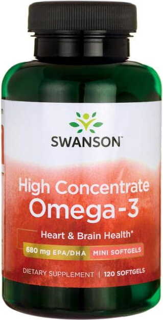 OMEGA hautement concentré - 3 meg - 3 120 gélules SWANSON