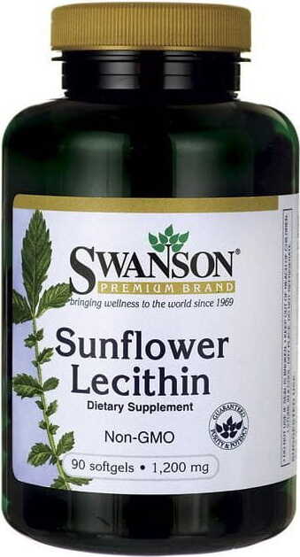 Lécithine de tournesol OGM lécithine de tournesol non - ogm 1200mg 90 gélules SWANSON