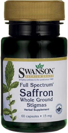 Safran fs safran entier stigmates moulus 15mg 60 gélules SWANSON