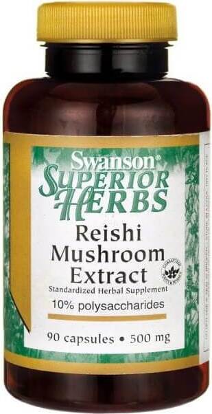 Extrait de champignon reishi extrait de champignon reishi 500mg 90 gélules SWANSON