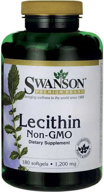 Lécithine de soja sans OGM lécithine non ogm 1200mg 180 gélules de SWANSON