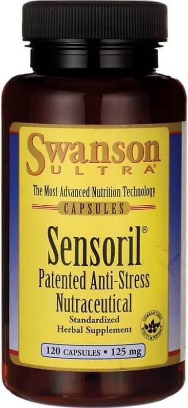 Sensoril breveté anti-stress nutraceutique Ashwagandha 125mg 120 gélules par SWANSON