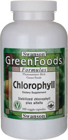 Chlorophylle chlorophylle 60mg 300 gélules SWANSON