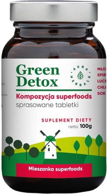 Green detox 75 comprimés 100g AURA HERBALS