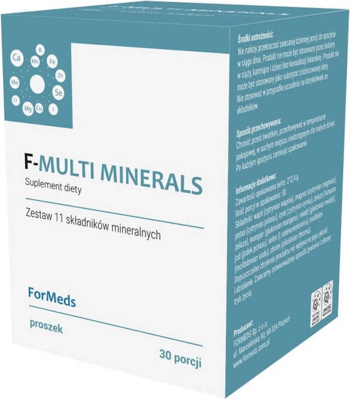 F - multi minéraux 11 minéraux 30 portions 2124g FORMEDS