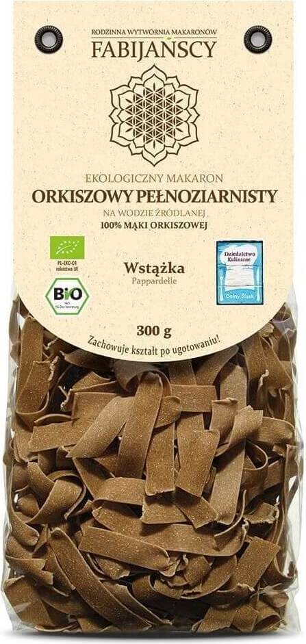 Pâtes complètes (épeautre), ruban pappardelle BIO 300 g - FABIJAŃSCY