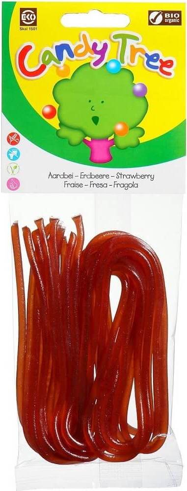 Jelly beans saveur fraise sans gluten BIO 75 g - CANDY TREE