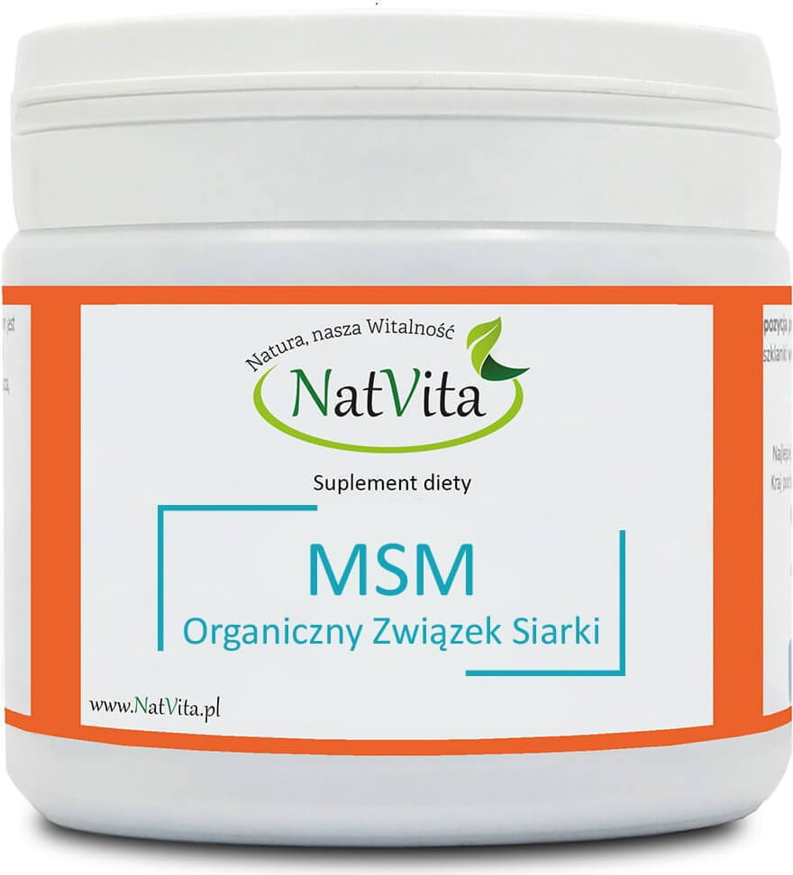 Poudre de composé soufré organique MSM 250g NATVITA